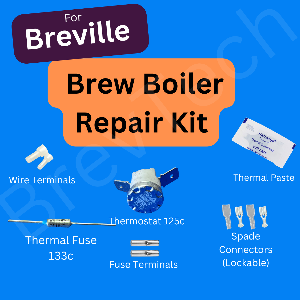 Breville BES900/920、BES980、BES990 蒸汽锅炉维修套件