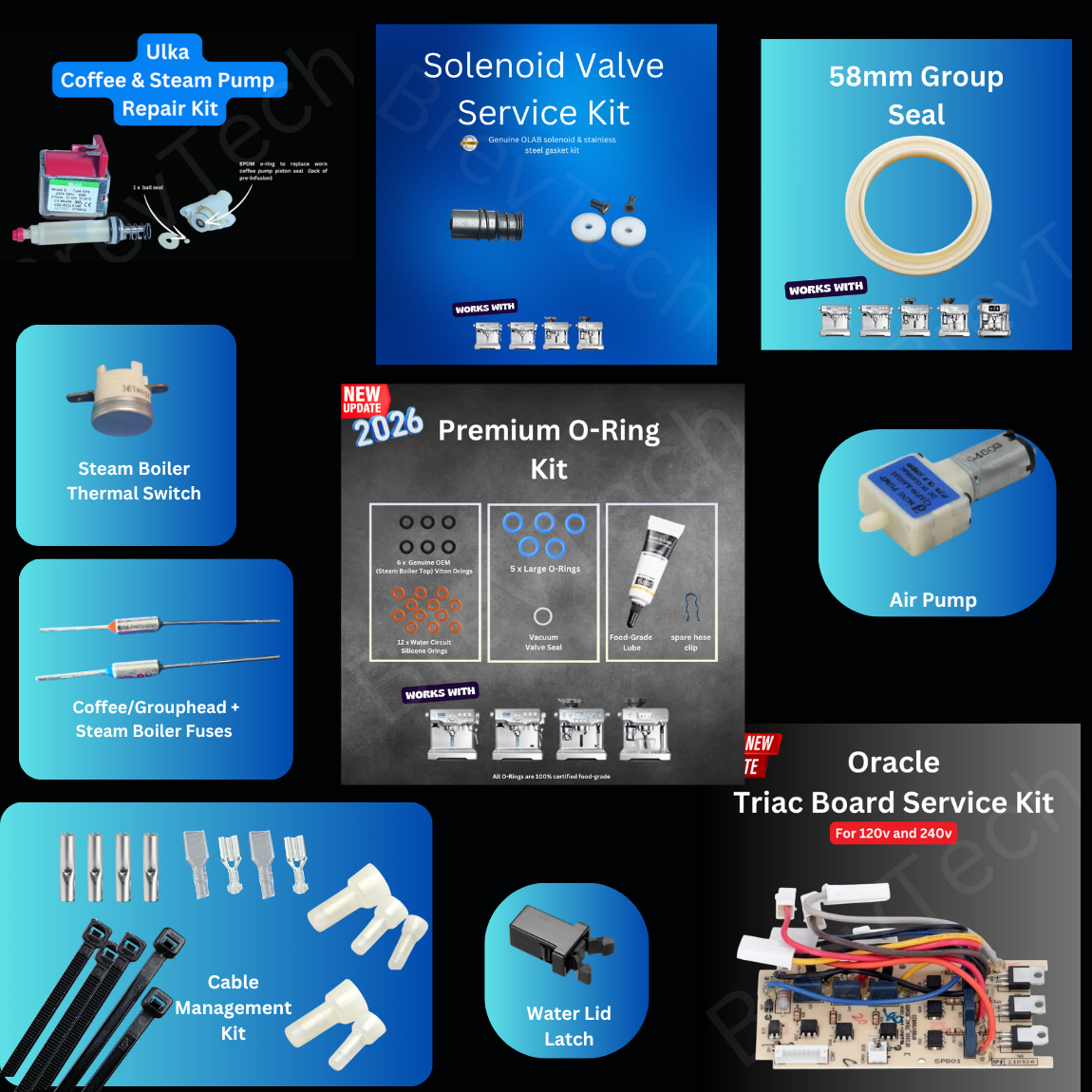 KIT DE SUPERVIVENCIA / SERVICIO BREVILLE ORACLE SES & BES980/990 (120v 240v)